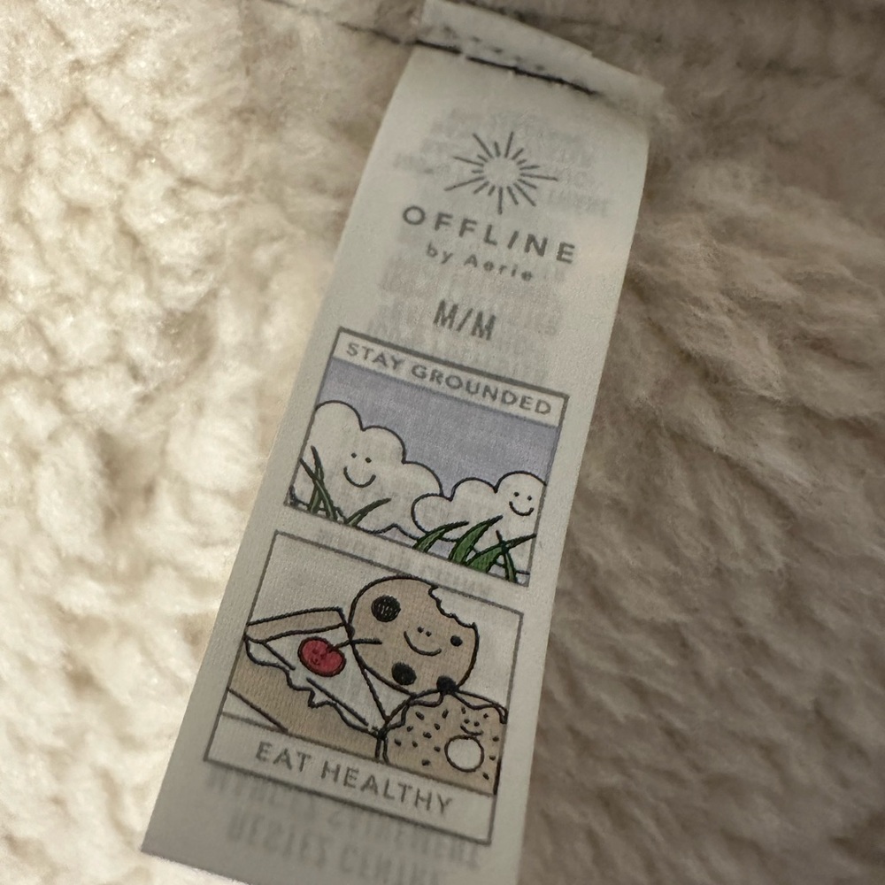 Aerie Cream Sherpa Lined Vest NWT - Picture 15 of 16